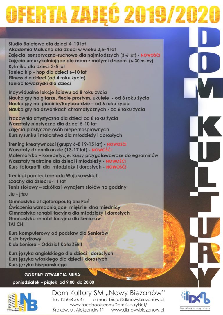 ZAJĘCIA 2019/2020