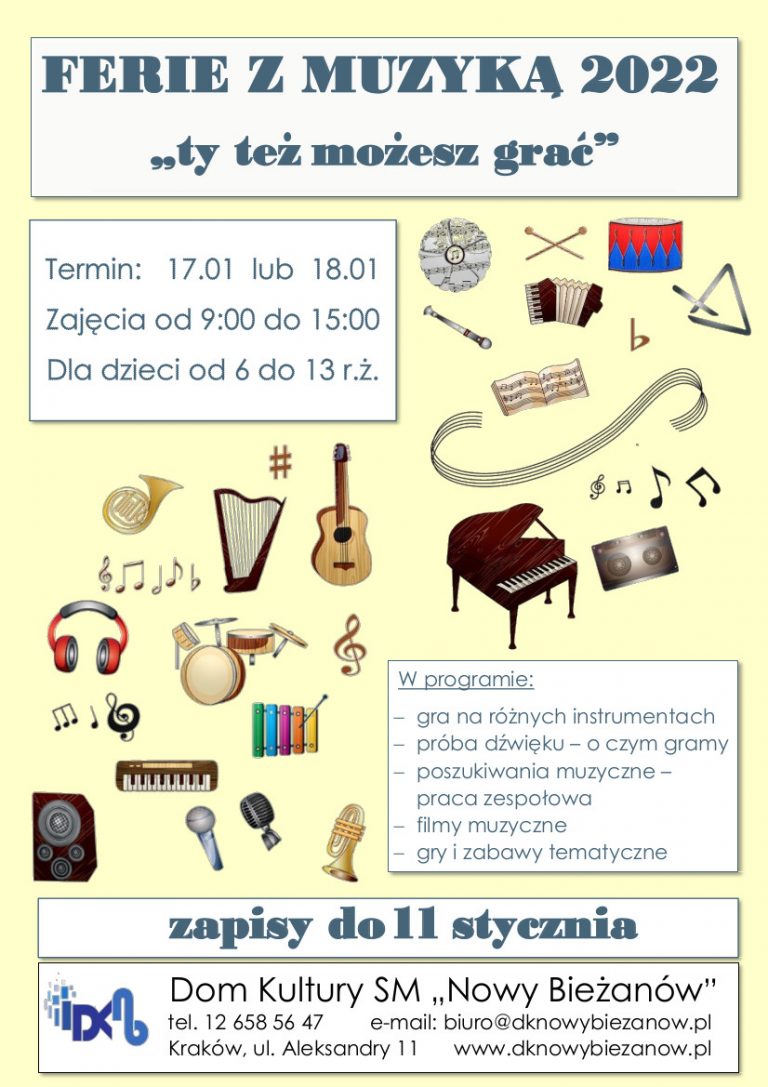 W pierwszym tygodniu ferii …