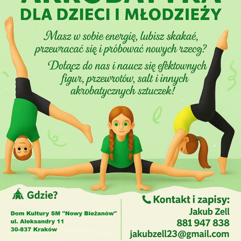 Plakat - akrobatyka