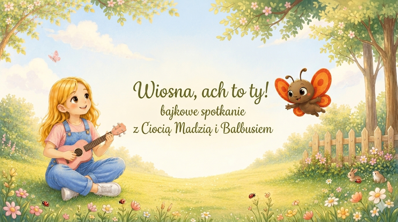 Ciocia Madzia i Balbus w majowym ogrodzie